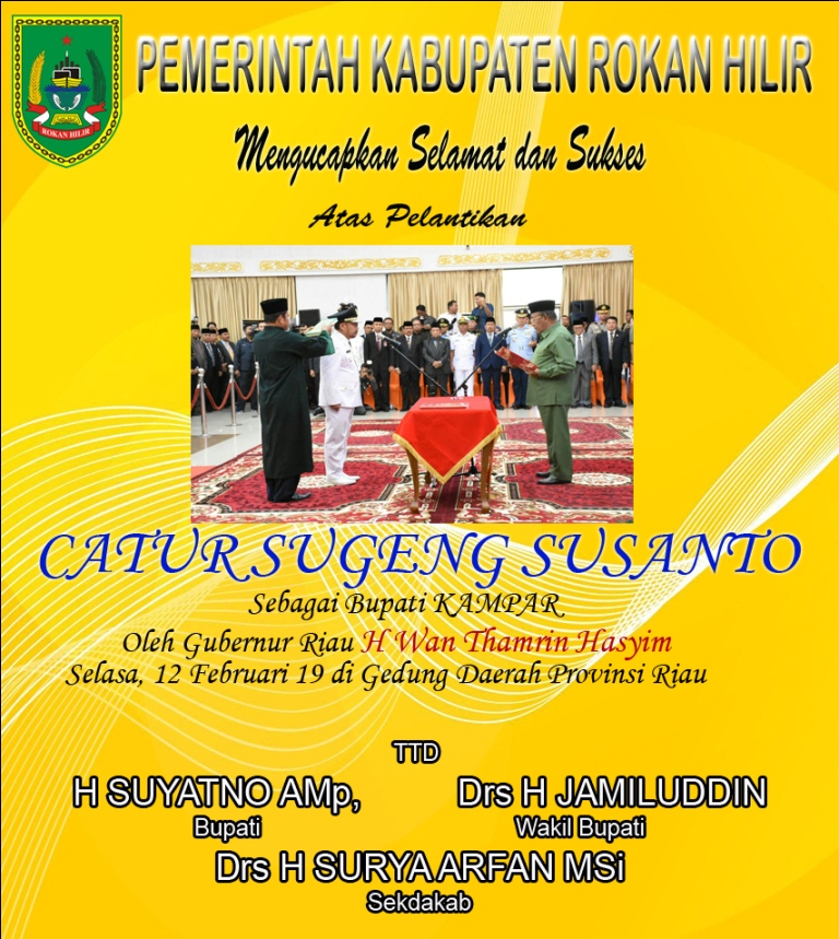 Iklan Pelantikan Bupati Kampar